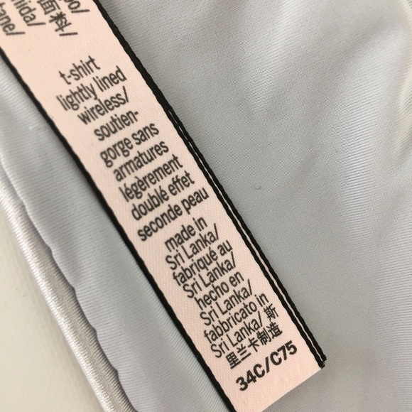 Victoria’s Secret Lightly Lined Wireless T-Shirt Bra Women’s 34C Silver Strip - Picture 10 of 12